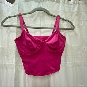 Gilly Hicks Vibrant Pink Crop Top
